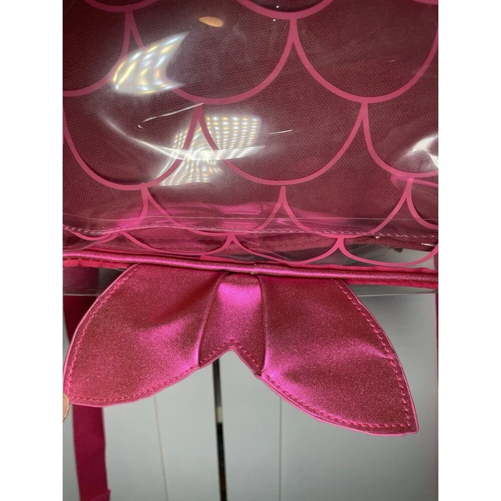Stephen Joseph Clear Mermaid Backpack Girls School Book Bag Stadium Shinny NEW